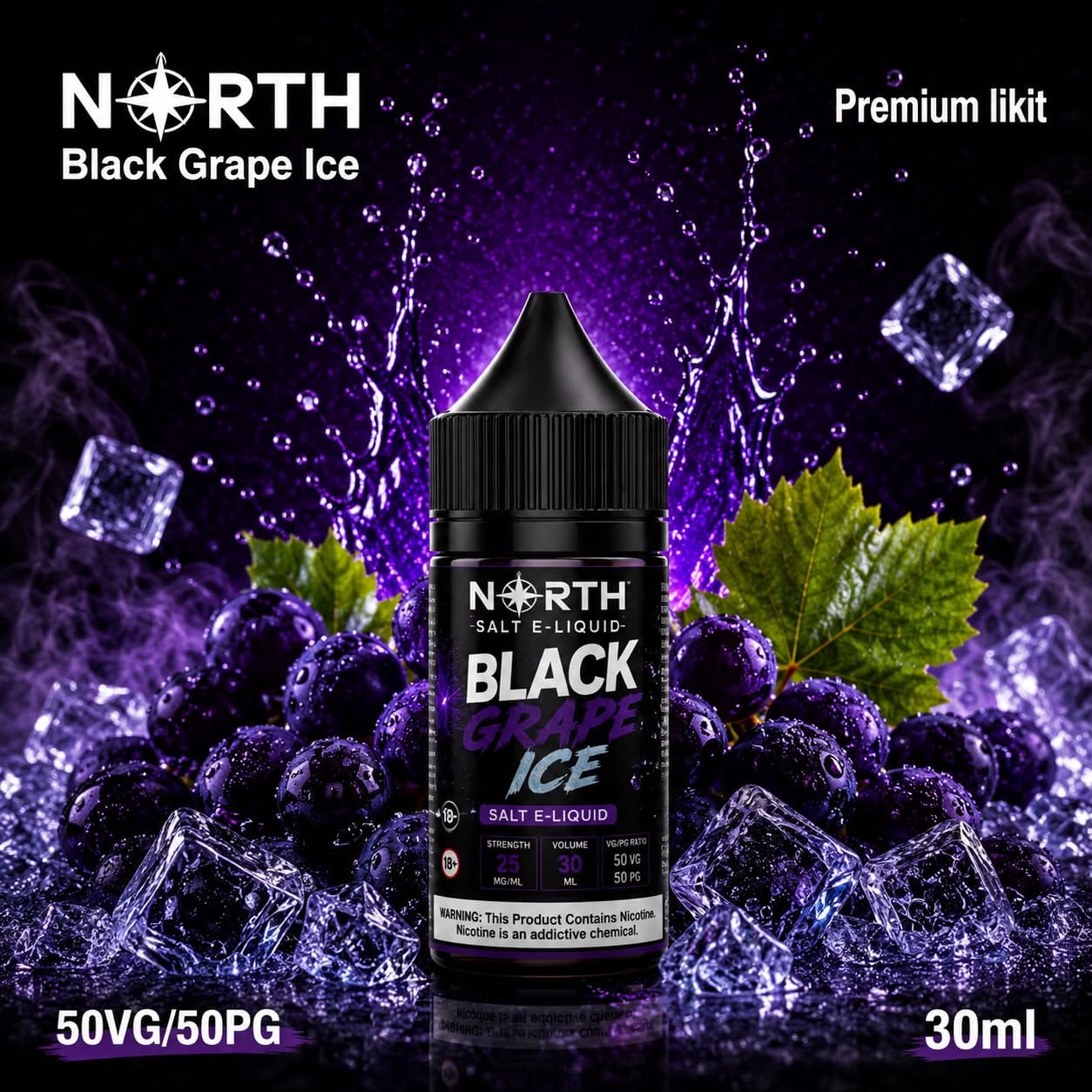 North-Black-Grape-Ice-Salt-Likit.jpeg North Black Grape Ice Salt Likit - Görsel 1