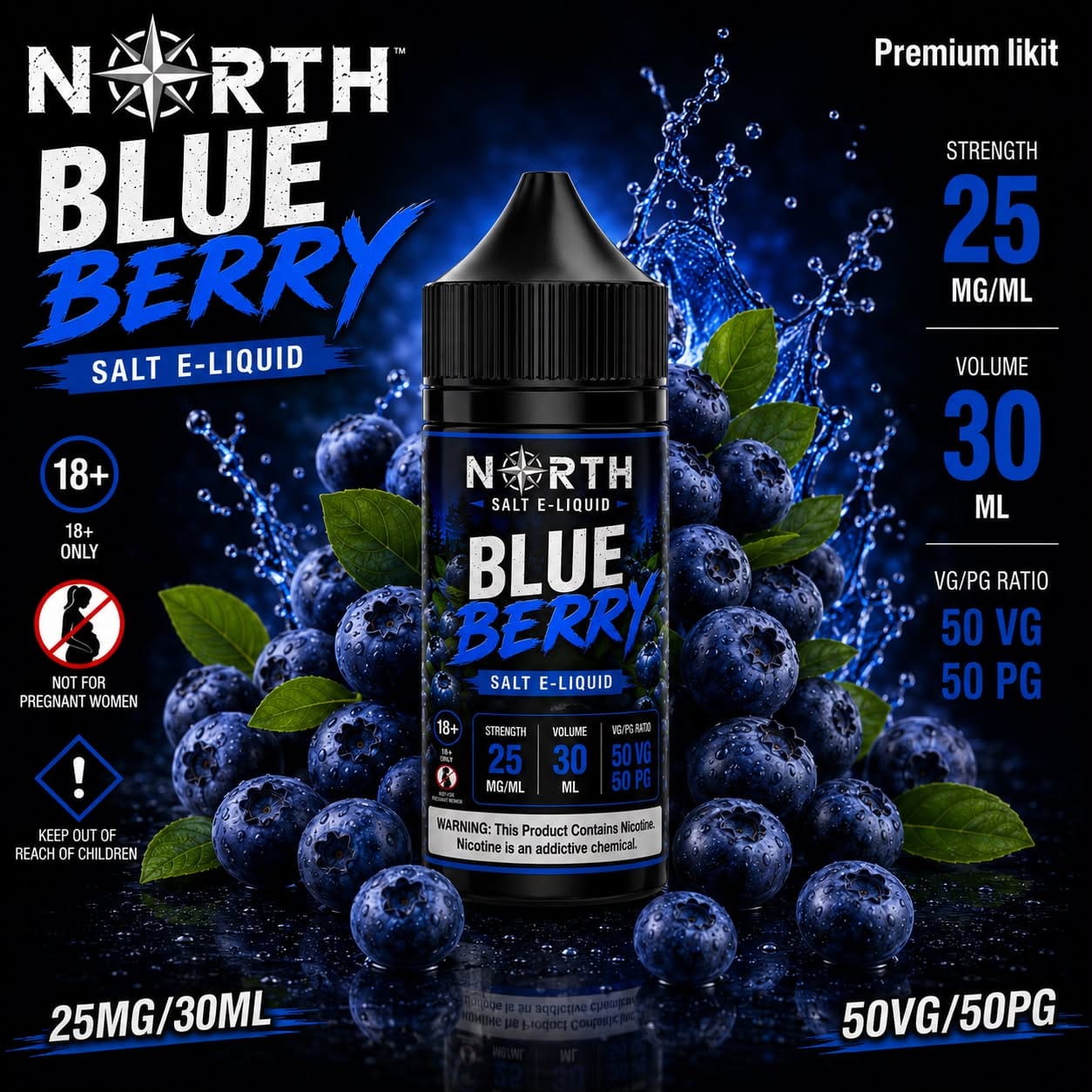 North-Blueberry-Salt-Likit.jpeg North Blueberry Salt Likit - Görsel 1