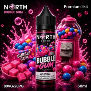 North Bubble Gum Likit 60ml - 6 mg