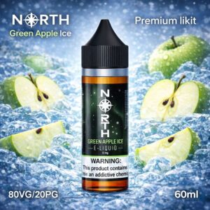 North Green Apple Ice Likit 60 ml - 6 mg