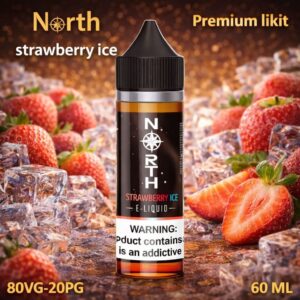 North Strawberry Ice Likit 60ml - 3 mg