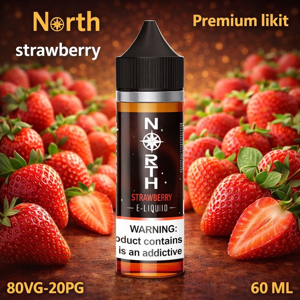 North-Strawberry-Likit-60ml.jpeg North Strawberry Likit 60ml - Görsel 1