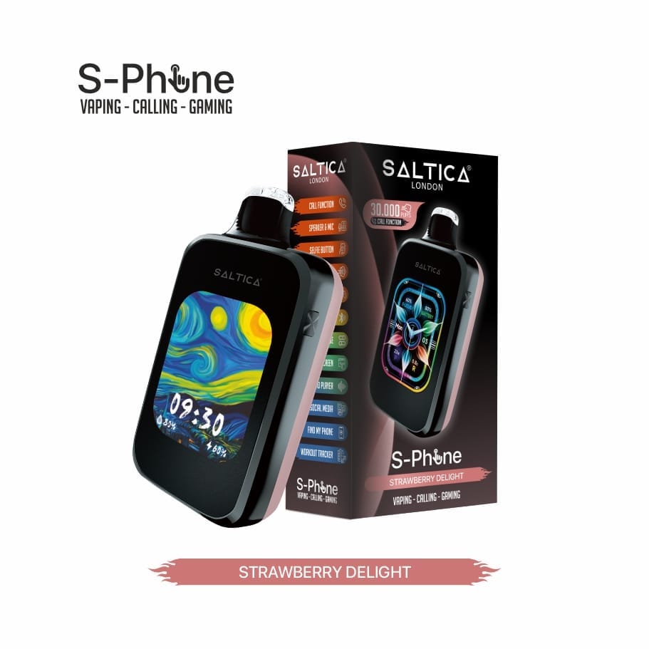 Saltica-S-Phone-30000-Strawberry-Delight-Disposable-Vape-Bar-1.jpg Saltica S-Phone 30000 Strawberry Delight Disposable Vape Bar - Görsel 1