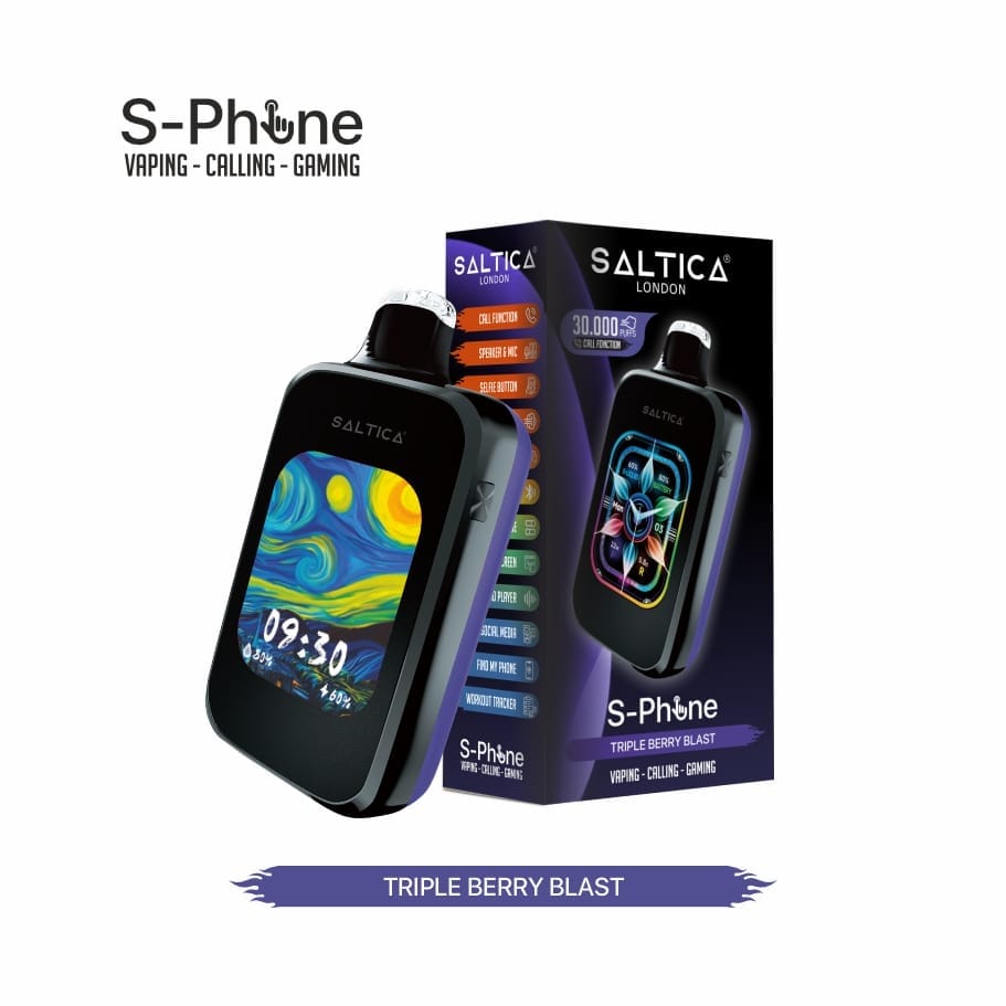 Saltica-S-Phone-30000-Triple-Berry-Blast-Disposable-Vape-Bar.jpg Saltica S-Phone 30000 Triple Berry Blast Disposable Vape Bar - Görsel 1