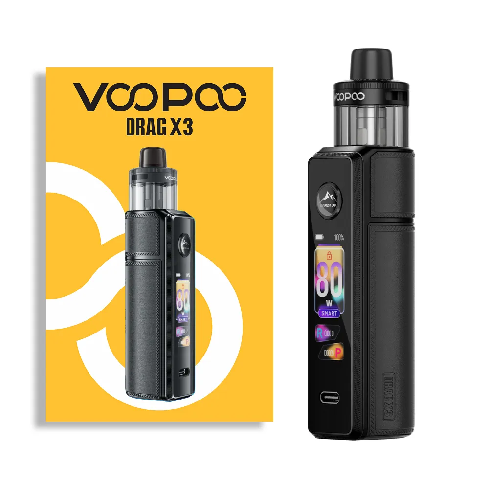 Voopoo-Drag-X3-Spray-Black-Voopoo-DragX3-Spray-Black.webp Voopoo Drag X3 - Görsel 1