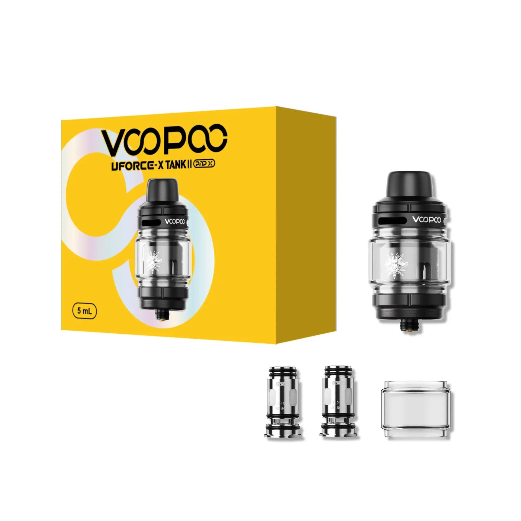 Voopoo-Uforce-X-Tank-II-Atomizer-Black-Voopoo-Uforce-X-Tank-II-Atomizer-Siyah.webp Voopoo Uforce-X Tank II Atomizer - Görsel 1
