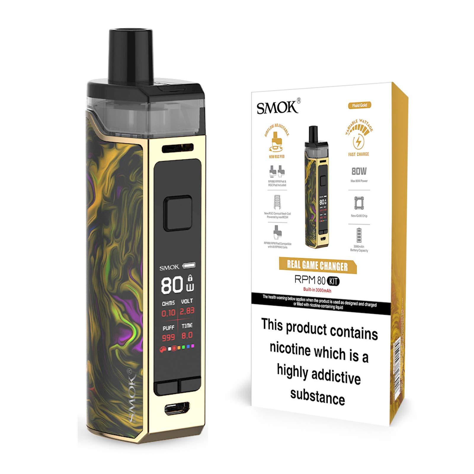 Smok Rpm 80 Pod Kit Fluid Gold Smok Rpm 80 Pod Kit Fluid Gold