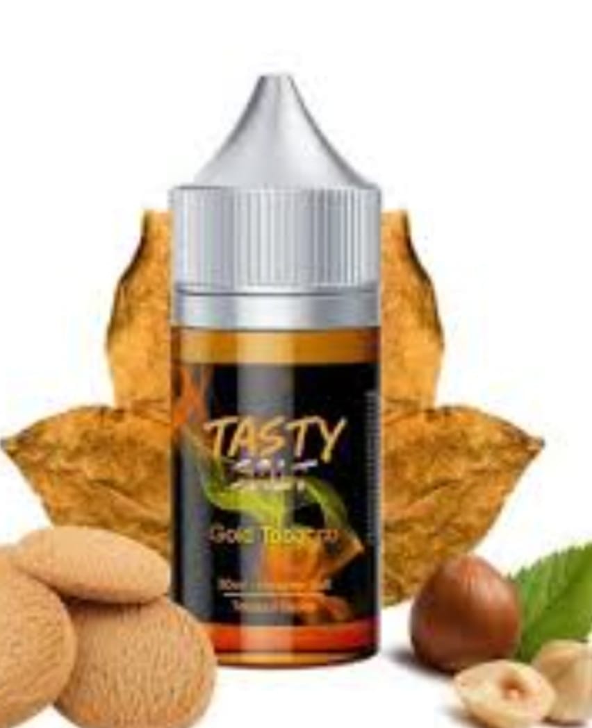 tasty_salt_gold_tobacco_smokhane_.jpeg Tasty Gold Tobacco Salt Likit 30ml - Görsel 1