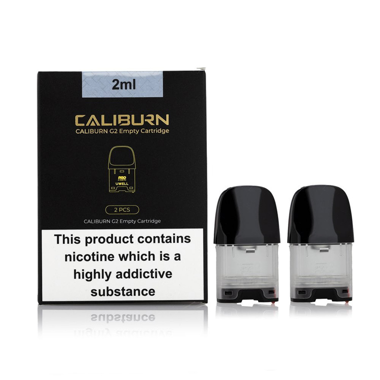 Uwell Caliburn G2 Kartuş Kutu İçeriği, Uwell Caliburn G2 Boş Kartuş Kutu İçeriği